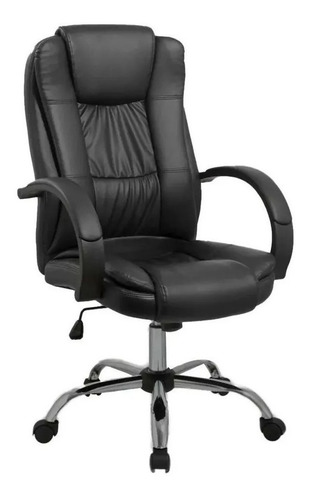 Sillon Oficina Silla Ejecutivo Escritorio Premium Gerencial Color Negro Material del tapizado Cuero sintético