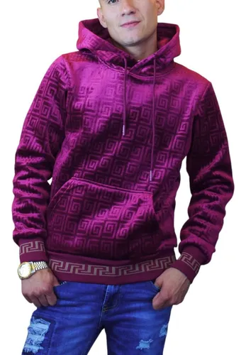 Sudadera Hombre Diseño En Terciopelo Capucha Hoodie