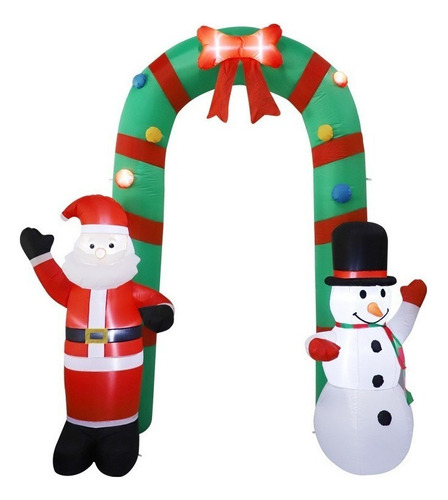 Nuevo Arco Inflable De Papá Noel Con Forma De Muñeco De Niev