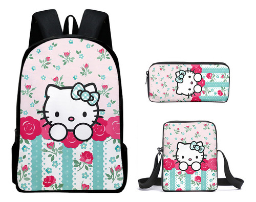 Nueva Hellokitty Cute Hello Kitty En 3d De Tres Piezas
