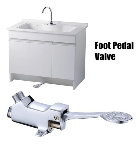 Pedal De Pie Válvula De Control Grifo De Agua Lavabo
