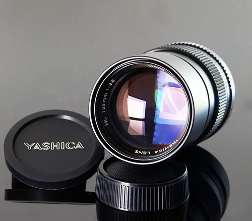 Yashica Ml 135\2.8 Com Adaptador Canon Eos Ef (ler Tudo)