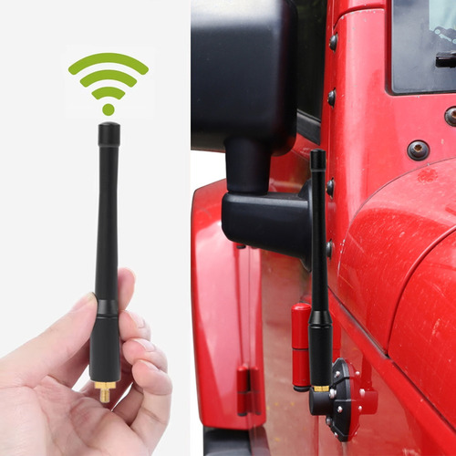Para Set De Bases De Antena Cortas Para Jeep Wrangler Jk Jl