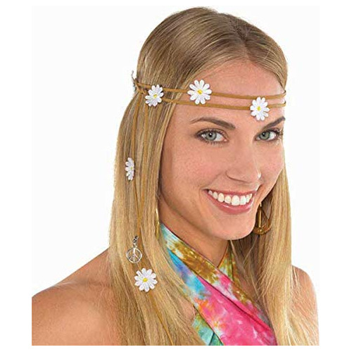 Cintas Para La Cabeza De Flores Blancas - Pack De 12 - Ideal Para Boho Chic, Bodas Y Eventos De Verano