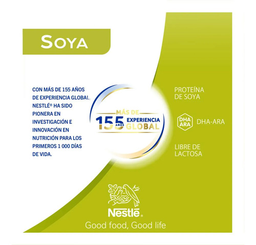 Leche De Fórmula En Polvo Nestlé Nan Soya - Lata 800 Gr Sin Sabor