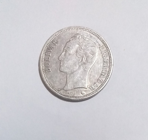 Moneda De 2 Bolivares De Plata 1960