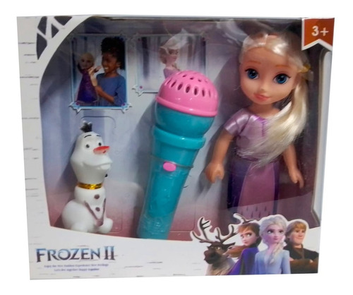 Muñeca Princesa Con Micrófono Y Mascota Juguete Niñas