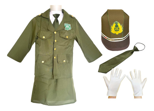 Disfraz De Carabinera Traje Uniforme Carabineros Para Niñas