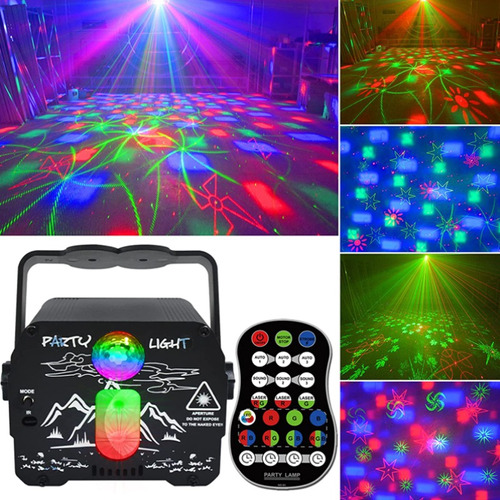 Lámpara De Fiesta Rgb Disco Ball Estroboscópica Activada P