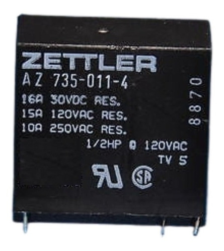 Rele Bobina 6v Contactos 400v 16a  Zettler Ind. Alemana