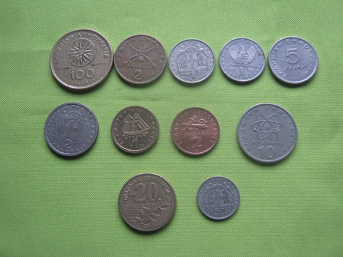 Grecia Lote 11 Monedas  Diferentes 