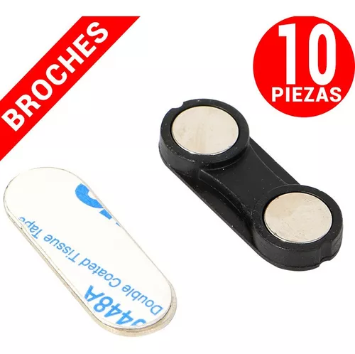 10 Broches Magnéticos Con 2 Imanes Potentes 33mm