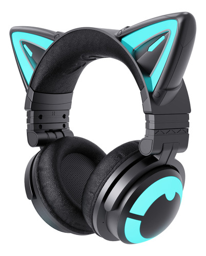Yowu Auriculares Rgb Cat Ear 3g Inalmbricos 5.0 Plegables Pa