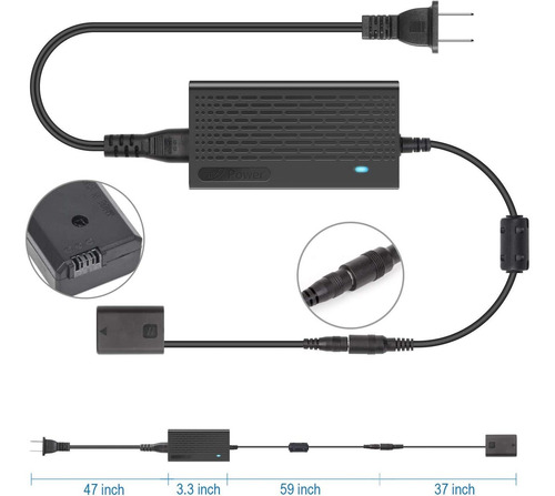Ac Pw20 Continuous Power Supply Adapter Np-fw50 Dummy Batter