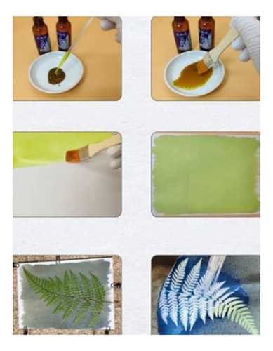Con Cyanotype Kit Cyanotype Set Crea Un Plano O Una Imagen