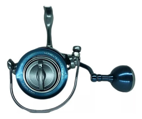 Carrete de pesca Thunnus 6500fd Wars 4. 1:1 Drag 30 kg, 10 rollos, color azul