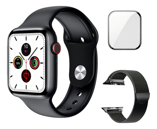 Smartwatch Iwo W26 Andorid Ios Atende Chamada Tela Infinita Caixa Preto