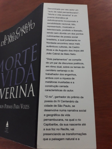 Livro Morte E Vida Severina E Outros Poemas Para Vozes N8 | MercadoLivre Livro Morte E Vida Severina E Outros Poemas Para Vozes N8 | MercadoLivre