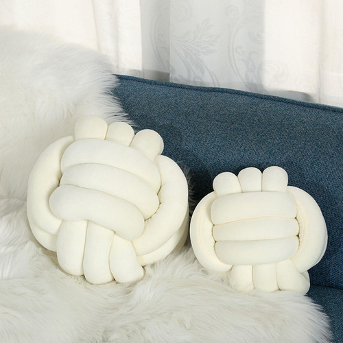 Almohada Anudada Con Nudo, Bola Gruesa, Moderna, Hecha A