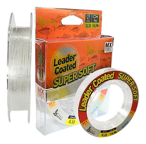 Linha Pesca Fluorocarbono Mista Transparente Forte Leader  