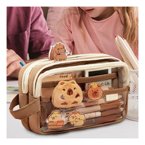 Estuche Para Lápices Elegante Estuche En Capybara