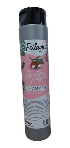 Imagen 1 de 7 de Shampoo Keratina Y Argan Frilayp X370ml