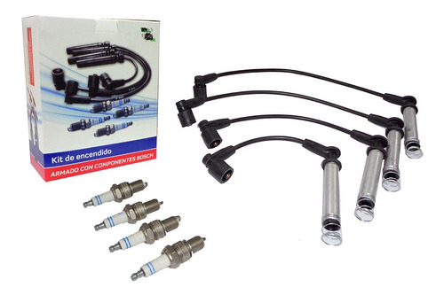 Kit Cables + 4 Bujías Para Chevrolet Classic 1.4l 10/16