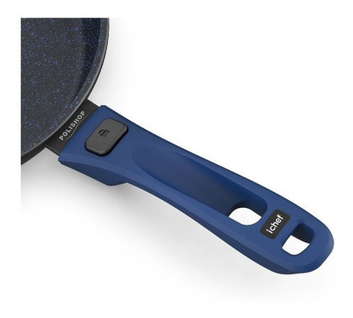 Panela Saute Grand 24cm Ichef Polishop C/ Cabo Removível Cor Azul