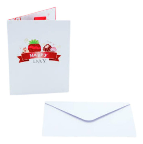 Cartão Do Dia Dos Namorados Com Envelope, Chocolate