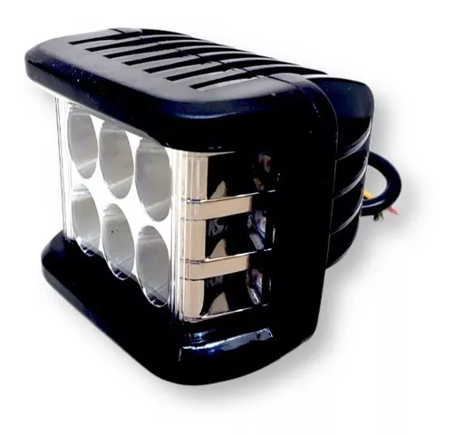 Par De Faros Auxiliares Base P/espejo Moto 6 Led Luz Blanca - $ 269