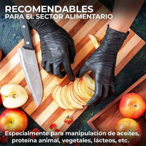 Guantes De Nitrilo Vinil Libre De Latex Sin Polvo 100 Piezas