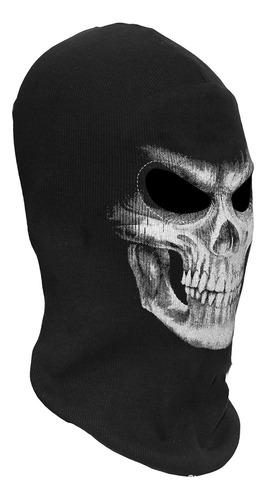 Máscara Facial Completa De Halloween 3d Skeleton Scary Skele
