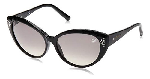 Gafas De Sol Daisy Cateye De Swarovski, Negro X470p