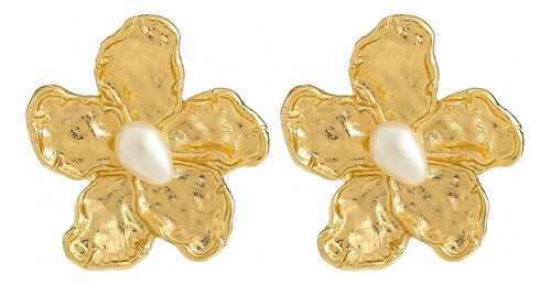 Aretes De Plata 925 , Color Dorado Brillante Para Mujer 