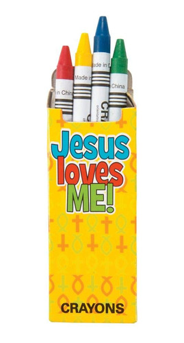 Love Me Religious Crayons  24 Lapiz Color Cada Uno