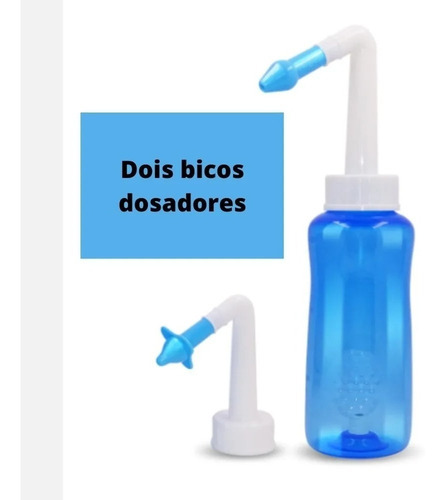 Limpador De Nariz/lavagem Nasal Eficiente 300ml 2 Bicos