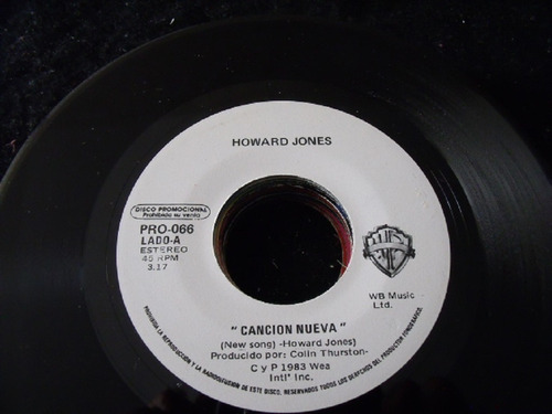 Ep Howard Jones, Cancion Nueva
