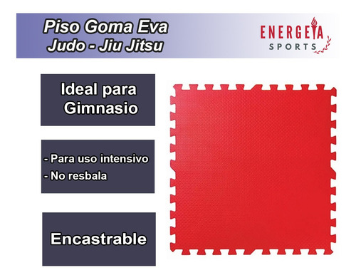 Imagen 3 de 5 de Piso Goma Eva Encastrable 1x1m 30 Mm Tatami Judo B Jiu Jitsu
