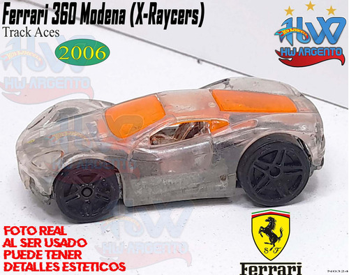 Hot Wheels Usado Hwargento Ferrari 360 Modena (x-raycers) N0