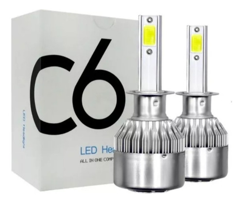 Kit Turbo De Foco Led H1 3800lm 36w Luz Blanca