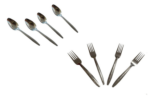 Tenedores 25 Y Cucharas 25 Cubiertos 50 Pzs Tenedor Flor