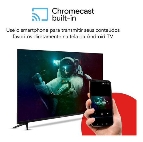 Smart Tv 32'' Android Dolby Aws-tv-32-bl-02-a Aiwa Bivolt
