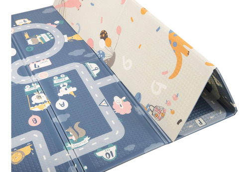 Tapete Tatame Infantil 1,5x2m Estrada Dinossauro Kapazi MRPLKAPDPDOBEST Bege