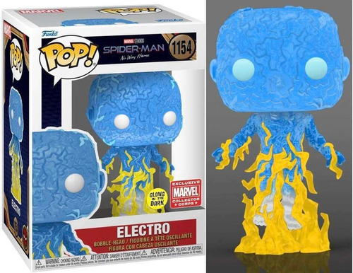 Funko Pop! Spider-man #1154: Electro Glow Collector Corps