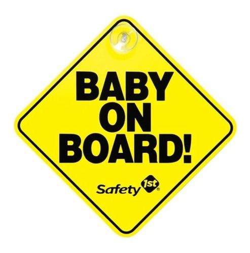 Baby On Board Letrero Safety 1st Amarillo Bebé A Bordo