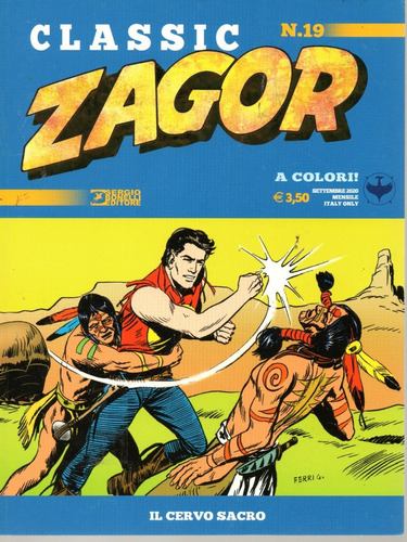 Zagor Classic N° 19 - Il Cervo Sacro - 84 Páginas - Em Italiano - Sergio Bonelli Editore - Formato 16 X 21 - Capa Mole - 2020 - Bonellihq Cx100 C23