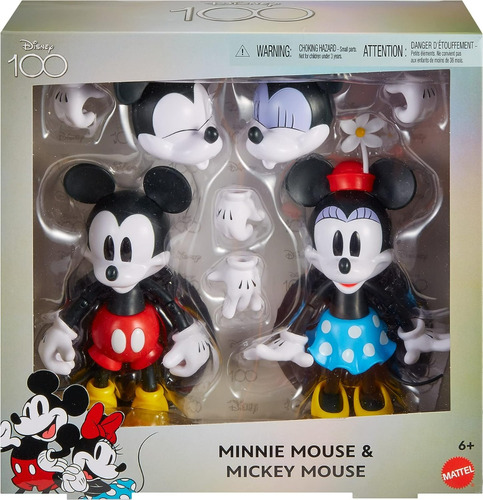 Disney 100 Años Set Mickey Minnie Mouse Accesorios Mattel 