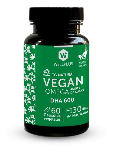 Vegan Omega Dha 600 60 Cápsulas.