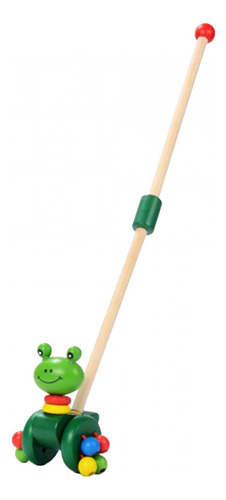 Juguete De Empuje De Madera Para Caminar, Juguete De Rana