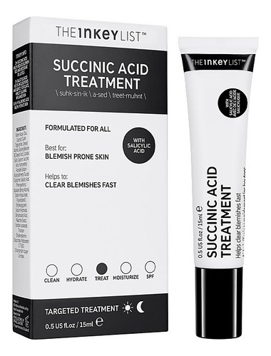 The Inkey List Succinic Acid Treatment 15ml Tratamiento Acne